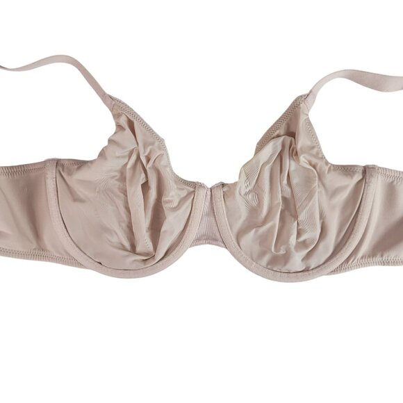 Wacoal Back Appeal Dot Jacquard Bra Tan 34DD Underwire Seamless Cup #855303 - Picture 6 of 10